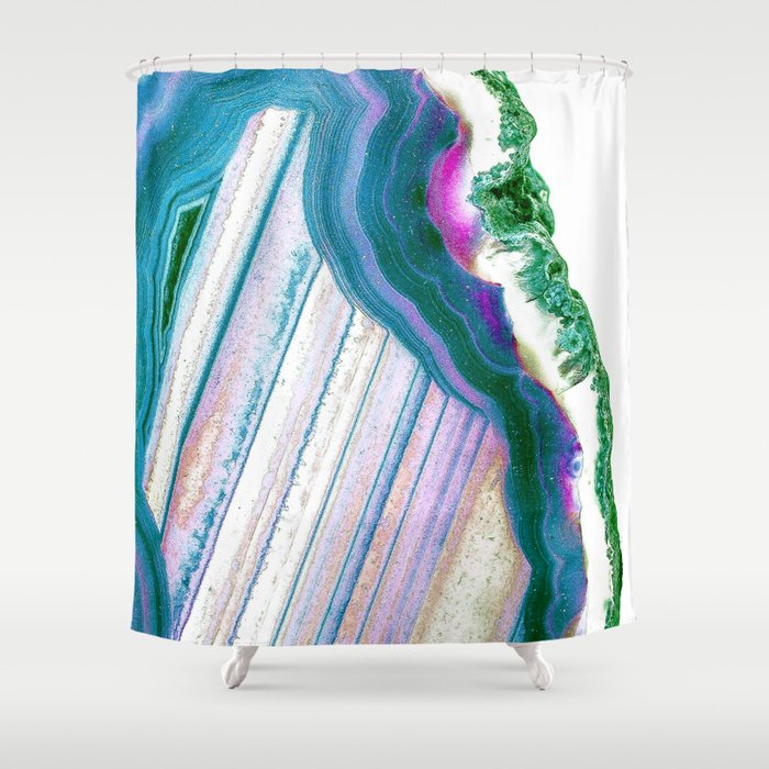 Agate Geode Shower Curtain By Naturemagick Society6 Agate Geode Shower Curtain
