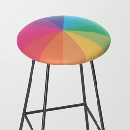 Minimal Simple Colourful Rainbow Circle Design Bar Stool