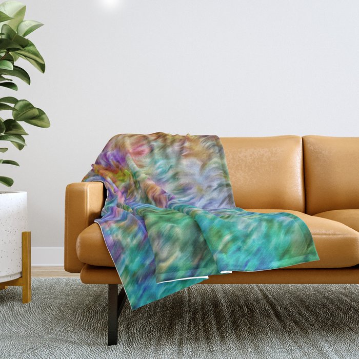 Abstract Background Throw Blanket