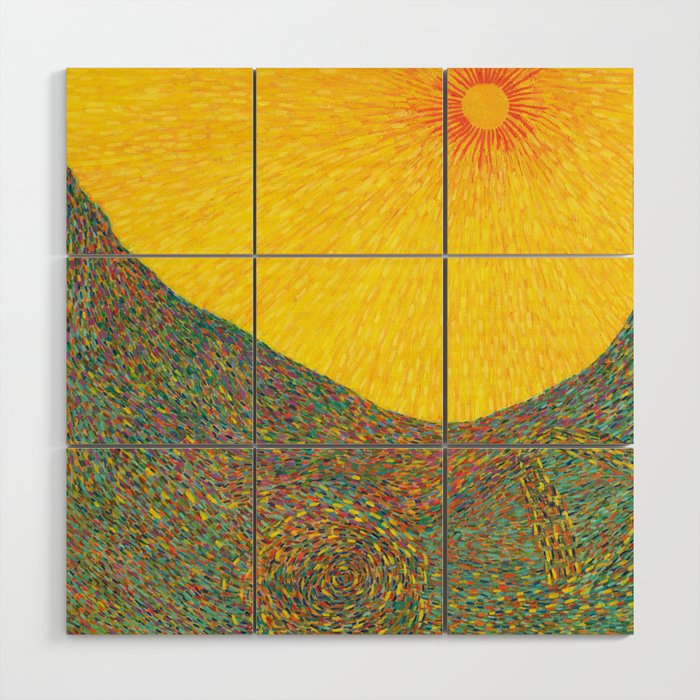 Here Comes The Sun Van Gogh Impressionist Abstract Wood Wall Art Here Comes The Sun Van Gogh Impressionist Abstract Wood Wall Art