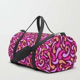 Raspberry Abstract Swirls Duffle Bag