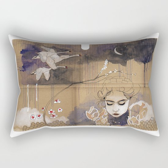göç (migration) Rectangular Pillow