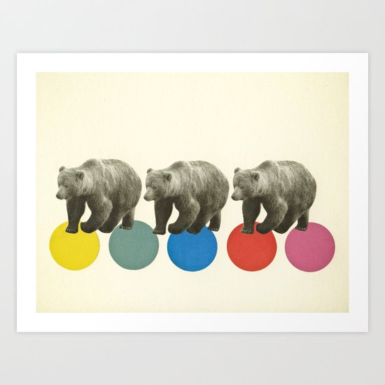 Wandering Bears Art Print