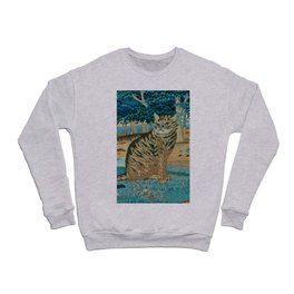 May Morris Cat Art 'Hunter at the Bay' Crewneck Sweatshirt