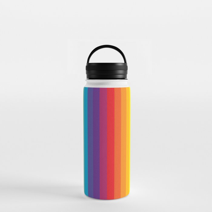 Rainbow Stripes Water Bottle