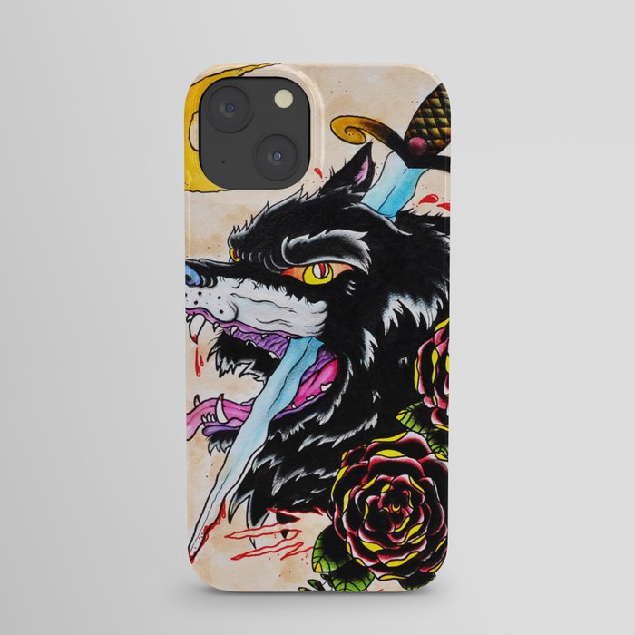 The Wolf and Dagger iPhone Case