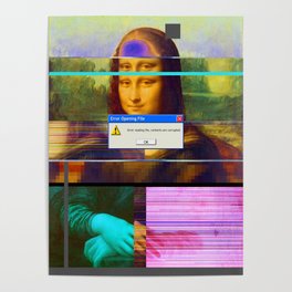 Mona Lisa _corrupt Poster