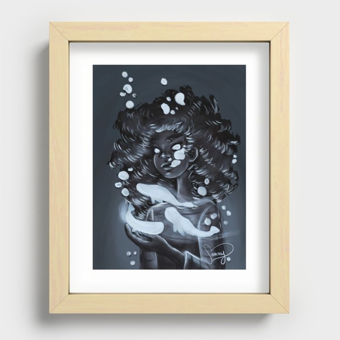 Whale Witch Recessed Framed Print