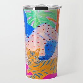 Relaxing with Cat Travel Mug