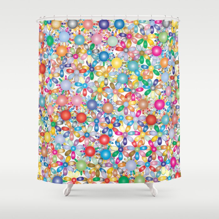 FLOWER HARMONY. Shower Curtain