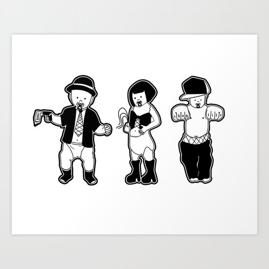 Gangster babies. Art Print
