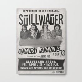 Almost Famous Stillwater Concert Poster Metal Print