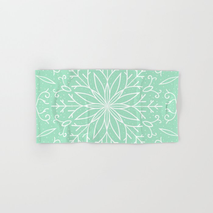 mint green bath towels