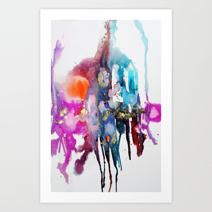 Alive And Walking Abstract Art Print