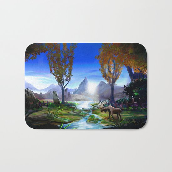 Light from the Mountains Bath Mat