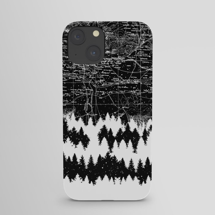 Map Silhouette Square iPhone Case