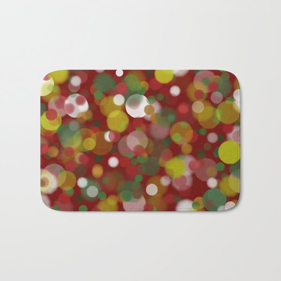 Christmas Bokeh Bath Mat