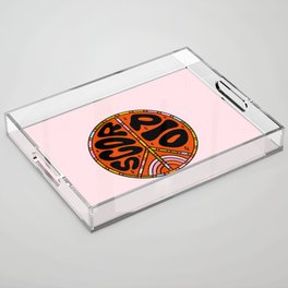 Scorpio Peace Sign Acrylic Tray