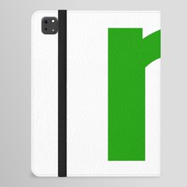 letter N (Green & White) iPad Folio Case