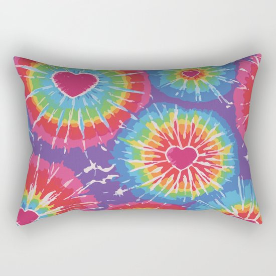 Love Tye Dye Rectangular Pillow