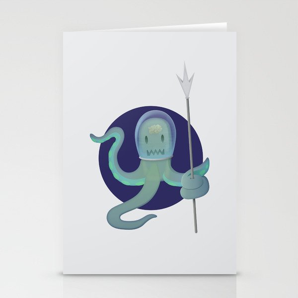 Lil Alien - Squiddy  Stationery Cards