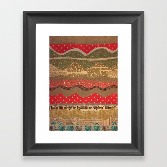 COLLAGE Framed Art Print