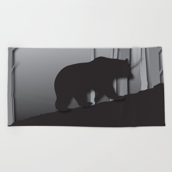 Walking Bear Beach Towel