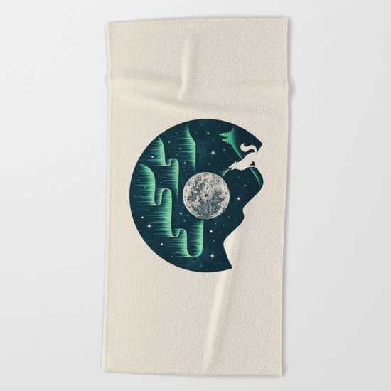 Arctic Tune Beach Towel