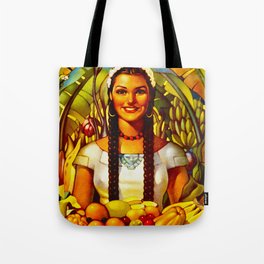 Vintage Bountiful Mexico Travel Tote Bag