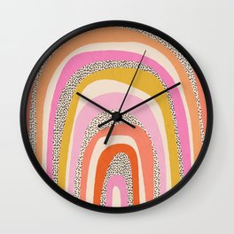 Colorful Rainbow Arches Wall Clock