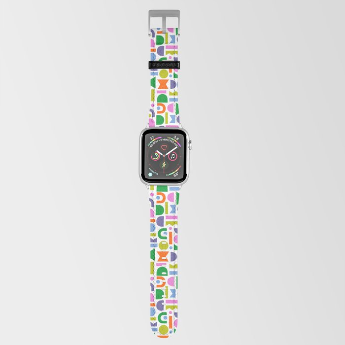 Cut-Out, Colorful Shapes Apple Watch Band