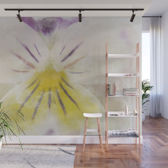Oh Violet Floral Nature Photograph With Watercolor Painting