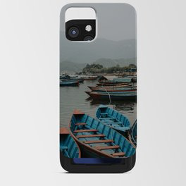Colorful wooden boats |  Pokhara | Nepal | Photography | Photo iPhone Card Case
