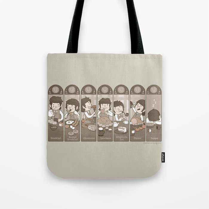 The Seven Daily Meals Tote Bag by Anna-Maria Jung | Society6