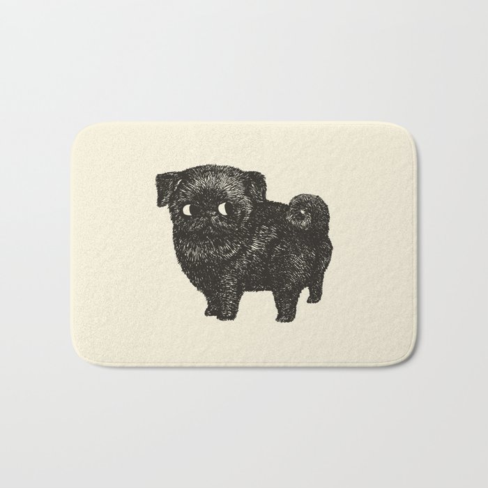 Black Pug iPhone Case by Huebucket | Society6
