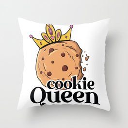 Cookie Queen Throw Pillow