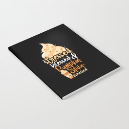 Autumn Fall Pumpkin Spice Obsessed Thanksgiving Notebook