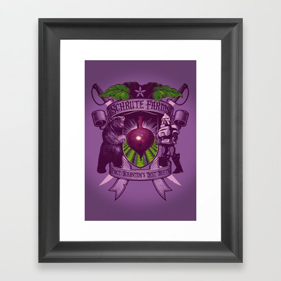 Bears, Beets, Battlestar Galactica Framed Art Print
