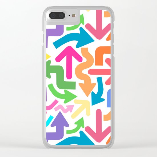 Arrow color Clear iPhone Case
