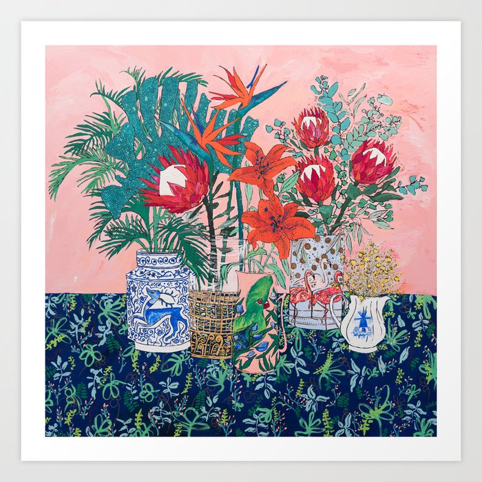 The Domesticated Jungle - Floral Still Life Kunstdrucke The Domesticated Jungle - Floral Still Life Kunstdrucke