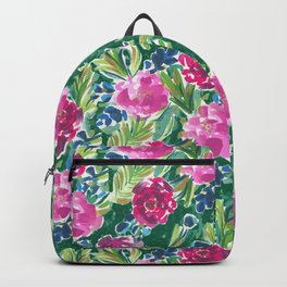 Evergreen Festive Floral Backpack