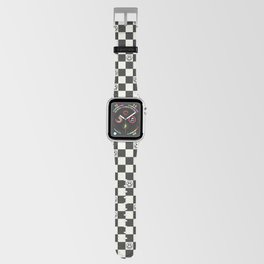 Smiley Face & Checkerboard  Apple Watch Band