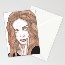 Redhead Girl Stationery Cards