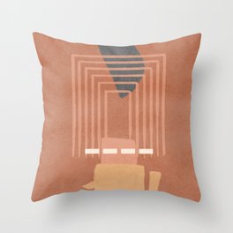 Teracotta gate Throw Pillow