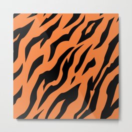 Tiger Stripe Print Metal Print | Pattern, Tigerprinted, Tigerpattern, Graphicdesign, Tigerstripe, Animalprint, Tigergifts, Digital, Orangetiger 