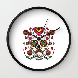 El Jefe Dia De Los Muertos Skull Day Of The Dead Wall Clock | Sugarskull, Jefe, Bones, Latino, Graphicdesign, Spanish, Los, Dia, Eljefe, Mexicanholiday 