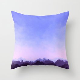 A beautiful abstract background with colorful paint textures Throw Pillow