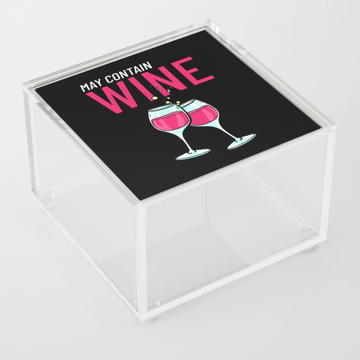 Wine Tasting Glass Red Bottle Taster Drinker Acrylic Box