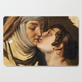 Juliet Kissing her Nurse by Francesco Hayez Cutting Board