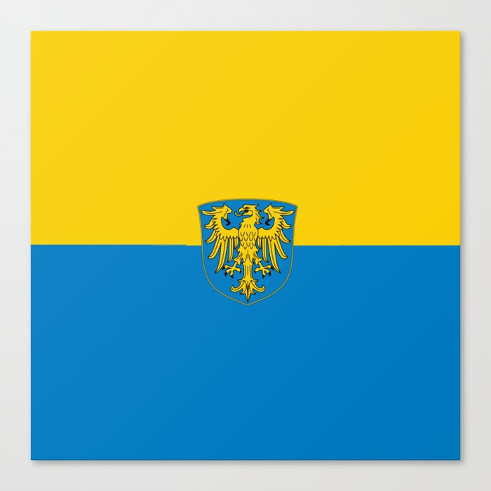 Flag of Upper Silesia Canvas Print
